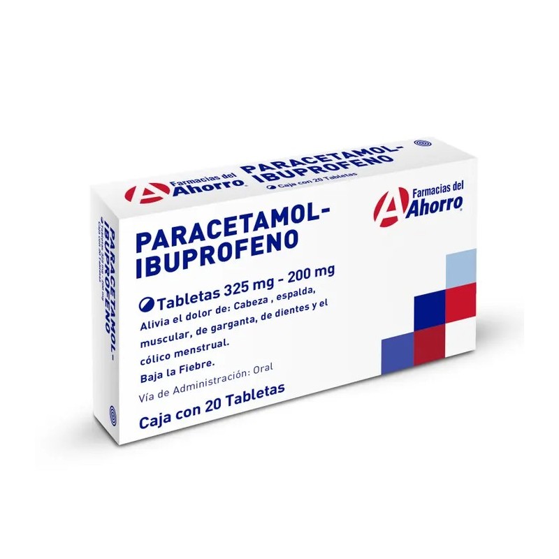 Paracetamol/Ibuprofeno 20 tabletas
